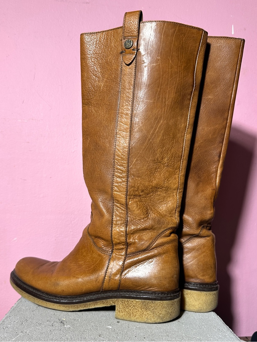 Women's Tall Brazilian Style Riding Boots in Brown